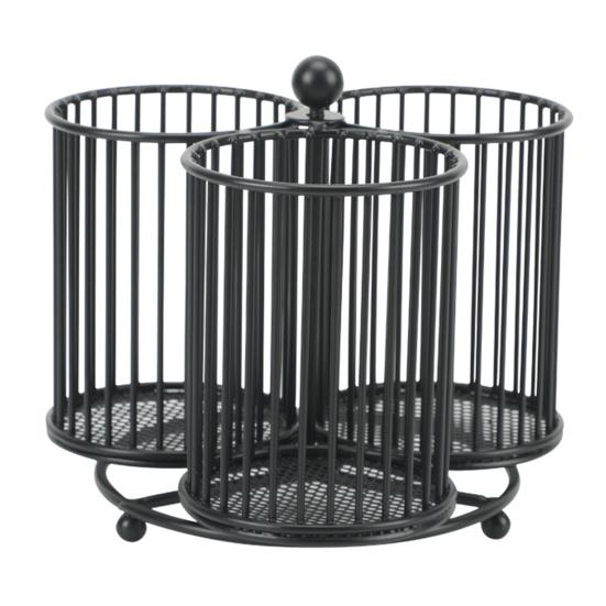 Rotating Pen Holder Creative Swivel Pen Rack Large Capacity Metal Mesh Pen Organizer for Office School Classroom