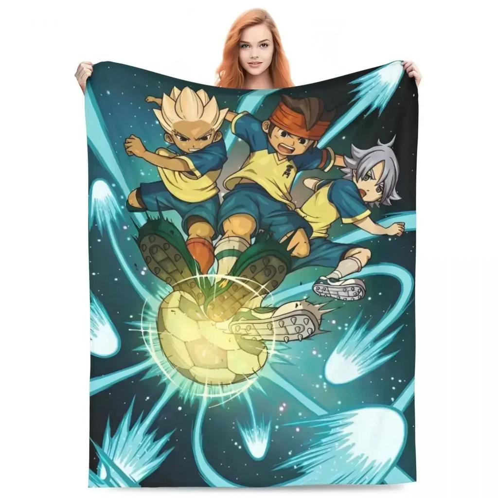 Inazuma Eleven Blanket Flannel Fubuki Shirou Soft Throw Blankets for Outdoor Travel Bedroom Quilt