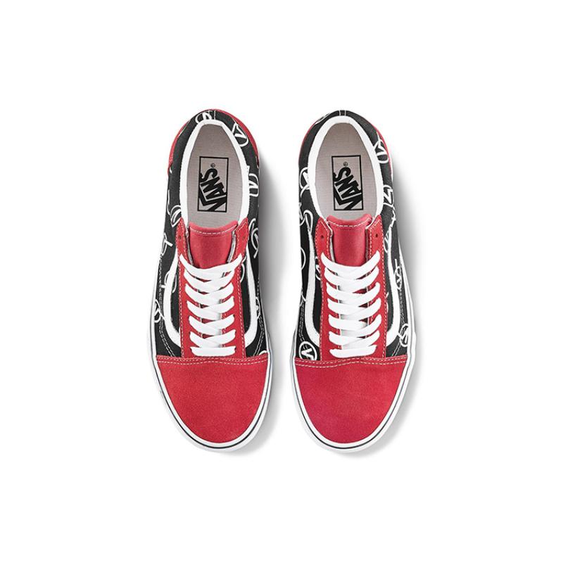 Vans Old Skool Vlogo 'Black Red' Vans VN0A4U3B17B