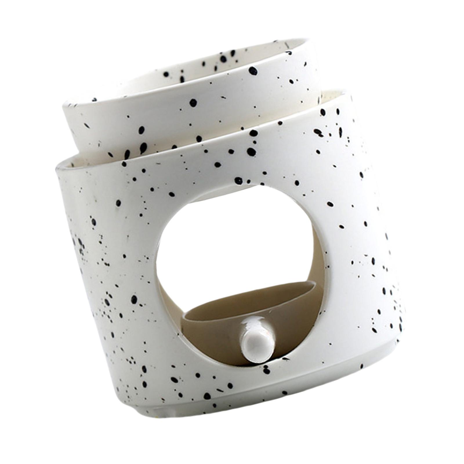 

Керамические аромалампы с разноцветными точками, подставка для чайных свечей и съемная чаша для диффузии ароматов для дома 4