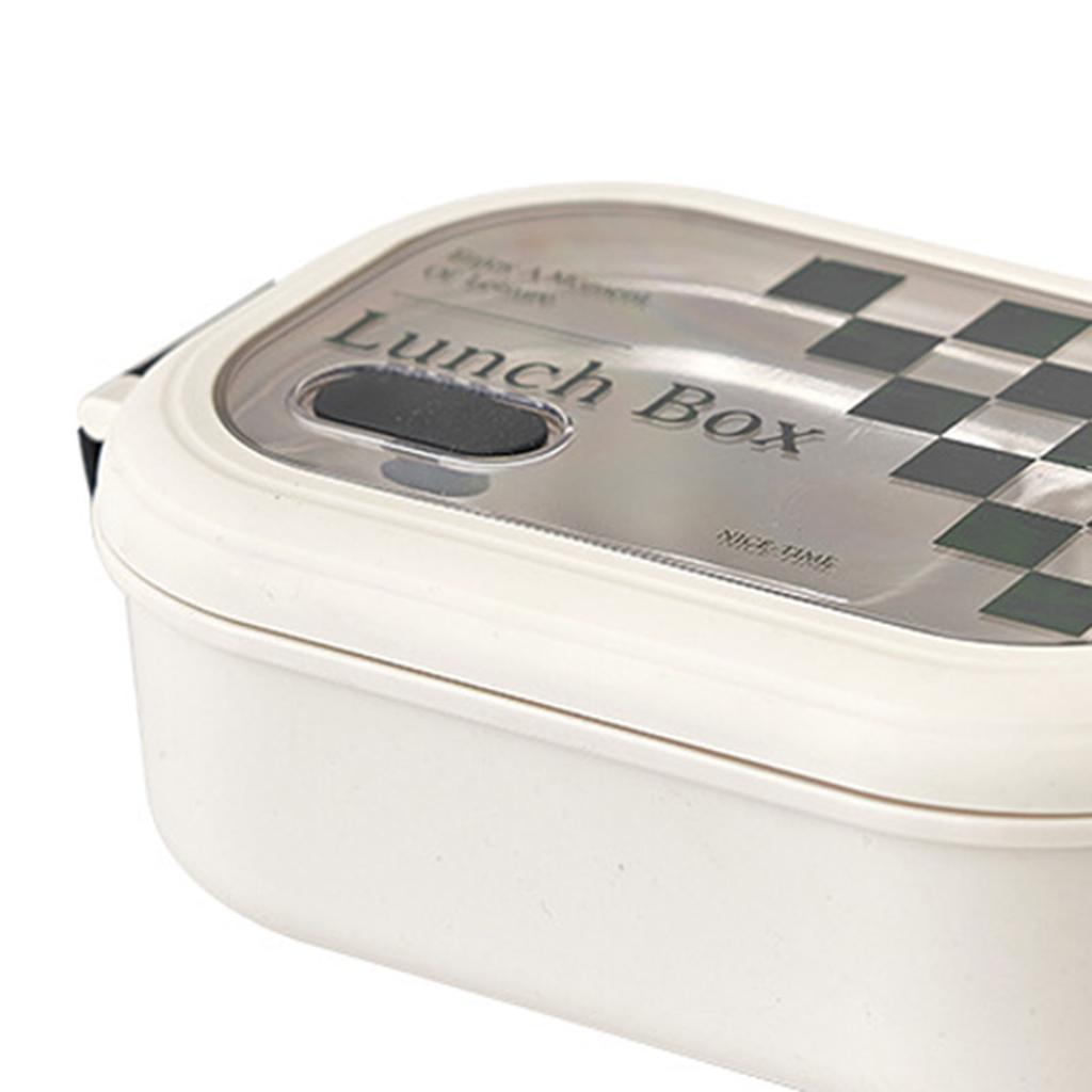 2 Compartment Bento Box Heat Preservation Stainless Steel Interlayer Lunch Box Airtight Portable Food Storage