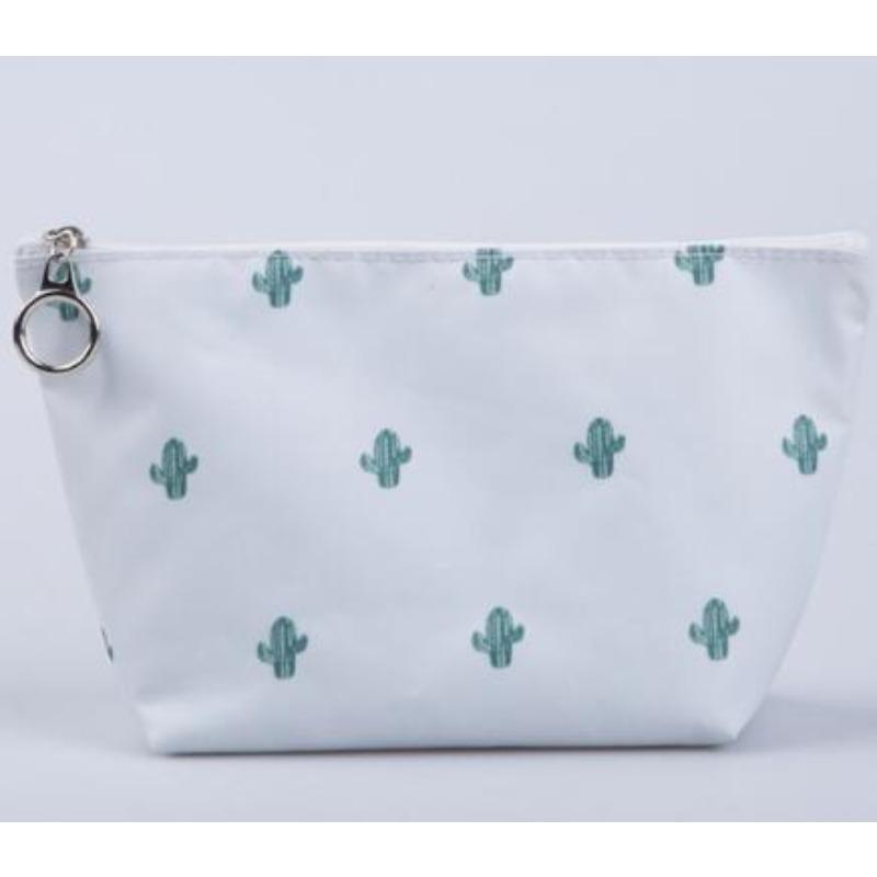 Bedruckte Reise-Kosmetiktasche, klein, koreanisch, tragbar, großes Fassungsvermögen, Kosmetiktasche, Clutch, Kosmetiktasche