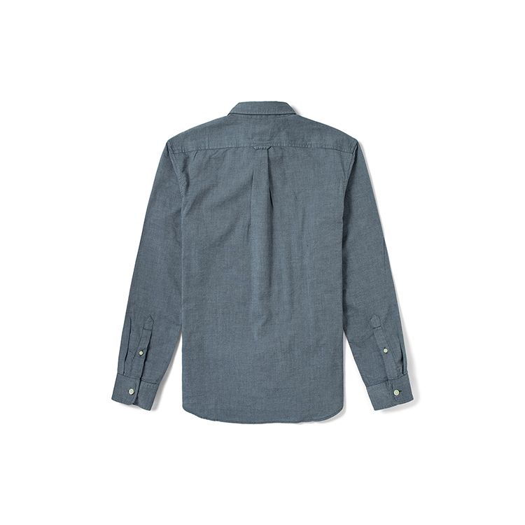 Timberland Рубашка мужская повседневная Oxford Breathable Single-Breasted Solid Color Long Sleeve Shirt Deep-Sapphire-Blue A2ES5-B68
