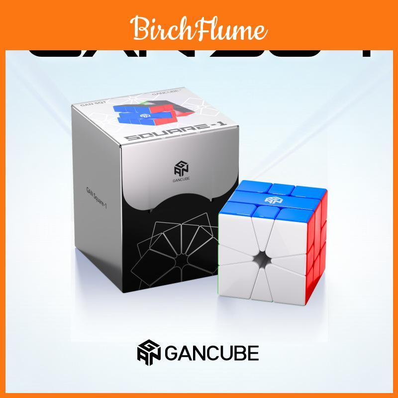 Gan Sq1 Black Top Uv Magnetic Speed Cube For Competition And Skill Practice
