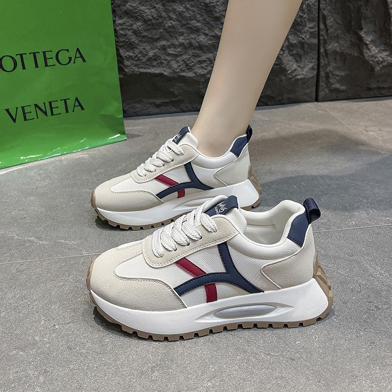 Platform-soled Forrest Gump Shoes Women's Autumn 2025 New Fashion Versatile Dad Shoes Heightening Sports Casual Shoes Casual Shoes