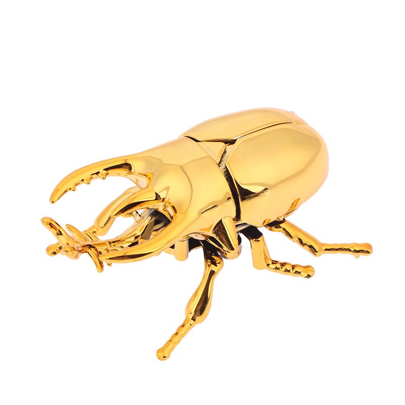 Wind Up Beetle Bionic Toys Creative Prankster Animated Insect Toy Model Beetle Children'S Battle Plastic Animals Wind Up Toy
