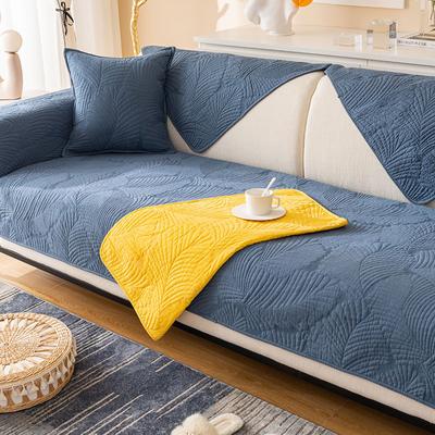 Cuscino per Divano Monocolore Semplice Tessuto Puro Cotone Quattro Stagioni Cuscino Antiscivolo Invernale Universale Copertura Moderna per Divano Copertura