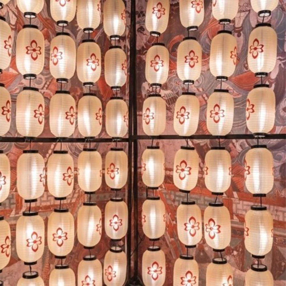 Unique Winter Melon Lantern Cloth Festival Lantern Outdoor Decoration Lantern  Sushi Festival
