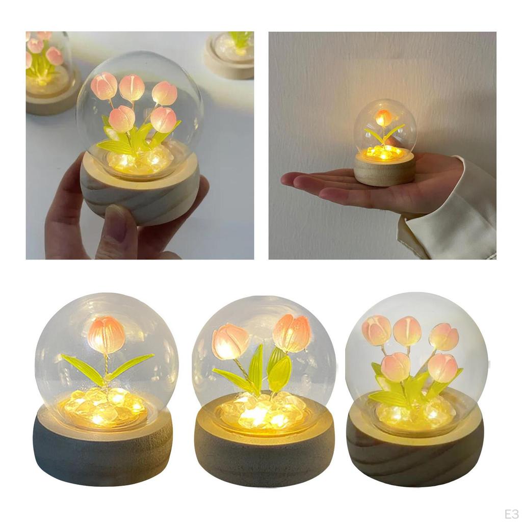 Handmade DIY Night Lamp Simulation Flower Light for Decoration