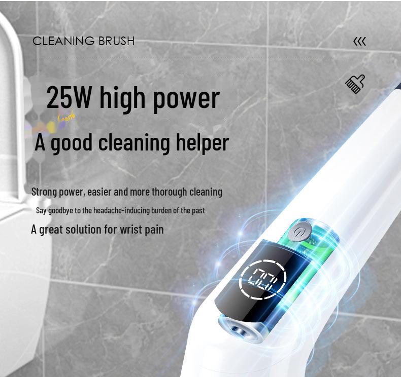Electric Multi-Function Scrubber with Replaceable, Extendable Heads for Floor Cleaning