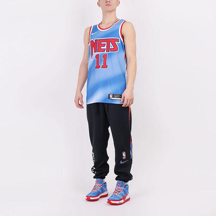 Nike NBA Classic Straight-Fit Basketball Jersey, Kyrie Irving #11, Fan Edition Men Tops Blue CQ4253-403