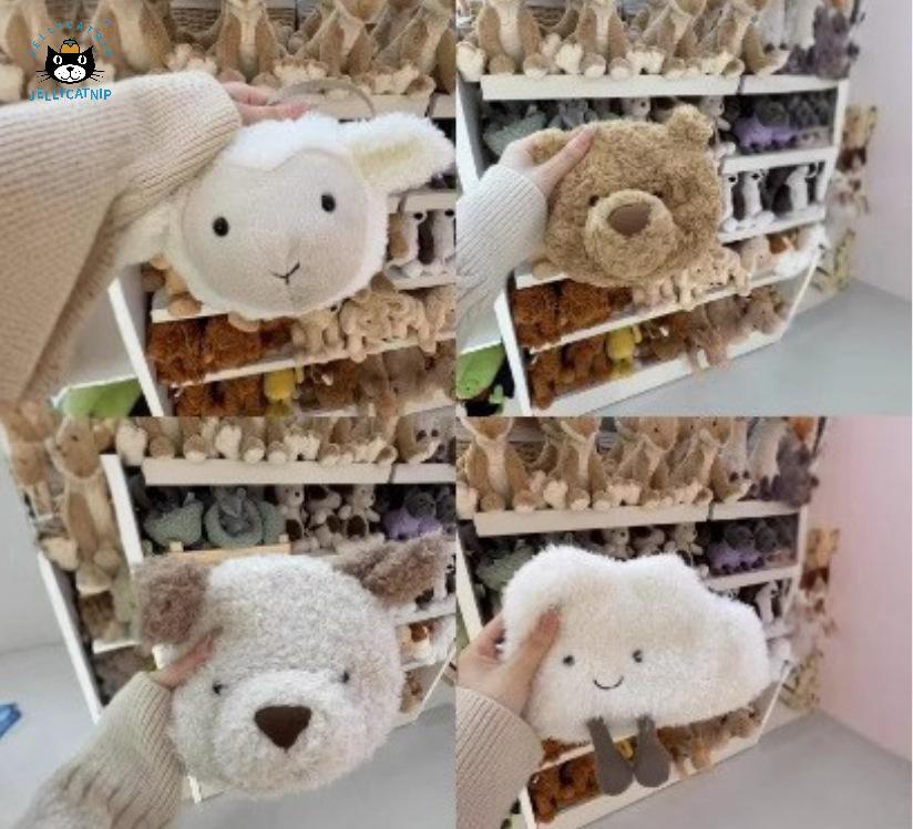 Lockige Tier Umhängetaschen: Jellycat Stil Schwein, Hund, Lamm