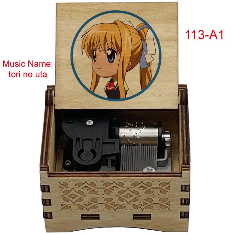 Air Tori No Uta Poem to Birds Anime Theme Music Box Engraved Handmade Vintage Gift Friend Girl Crafts Home Decoration (as the picture,Small)