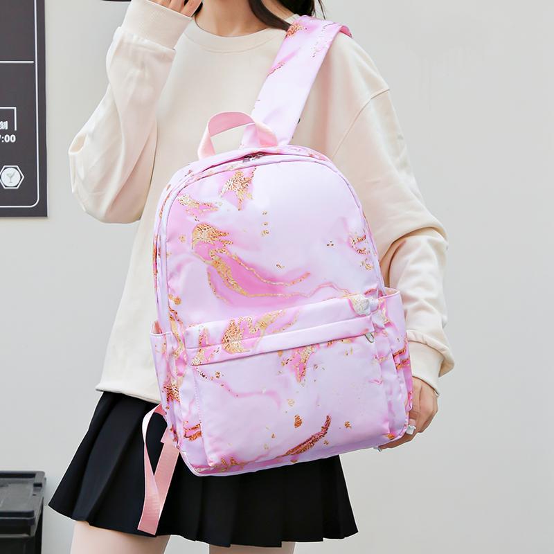 3-piece Korean Wave Devil Hunter Student Anime Fashion Backpack Pencil Case Set Gift