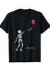 Unisex T-shirt Funny Skeleton Losing Balloon Graphic T-Shirt