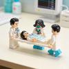 Mini Set de Figuras de Escena Médica con Paciente, Enfermera, Doctor y Equipamiento, Set de Bloques de Construcción Miniatura para Juego Imaginario, Paisaje Micro DIY