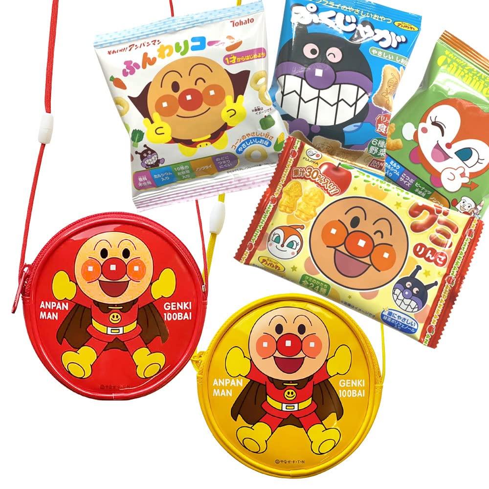 Anpanman Round Pochette Sweets Assortment Set Dagashi Snack Assortment Children Infants Kids Gift Celebration Birthday Christmas Gift Present