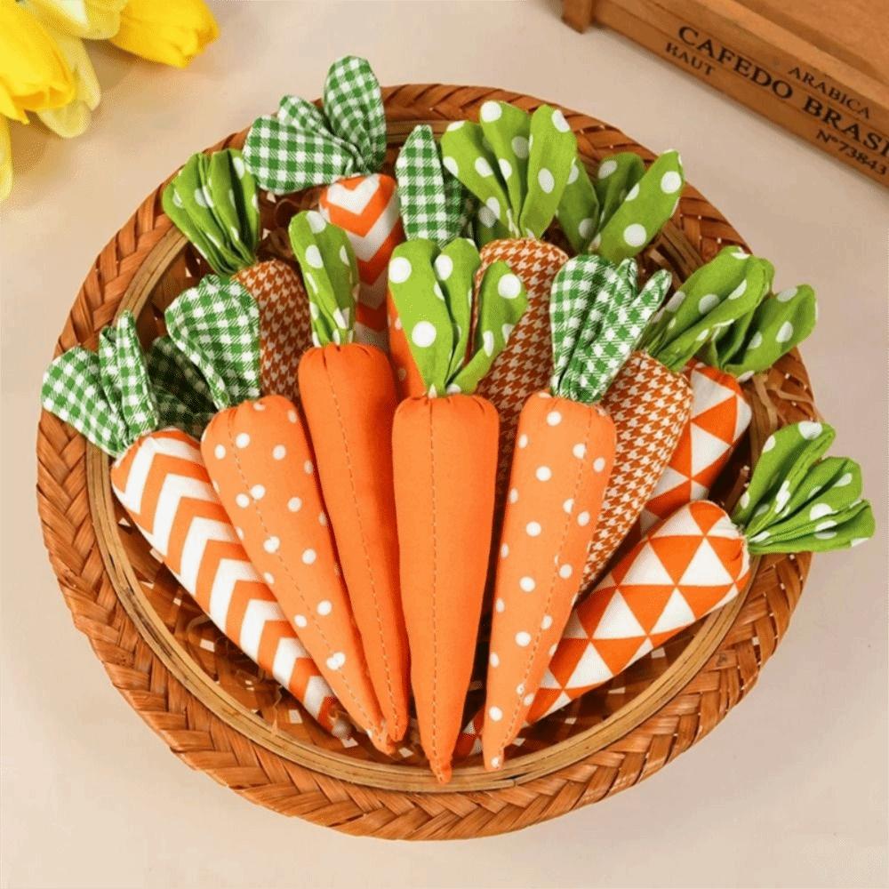 Soft Fabric Easter Carrot Ornaments High Quality Fabric Carrot Decorations  Party Favors