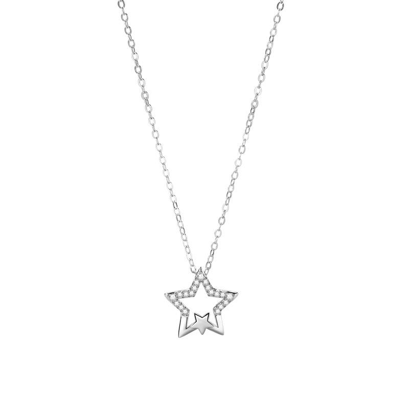 Star Necklace Women'S Fashion Ins Style Korean Version Versatile Niche Design Accessories Premium Durable Quality
