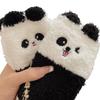 Autumn and Winter Coral Fleece Socks for Women's Home, Cute and Fluffy Panda Thickened Warm Sleep Socks, Floor Socks, Mid-calf Socks