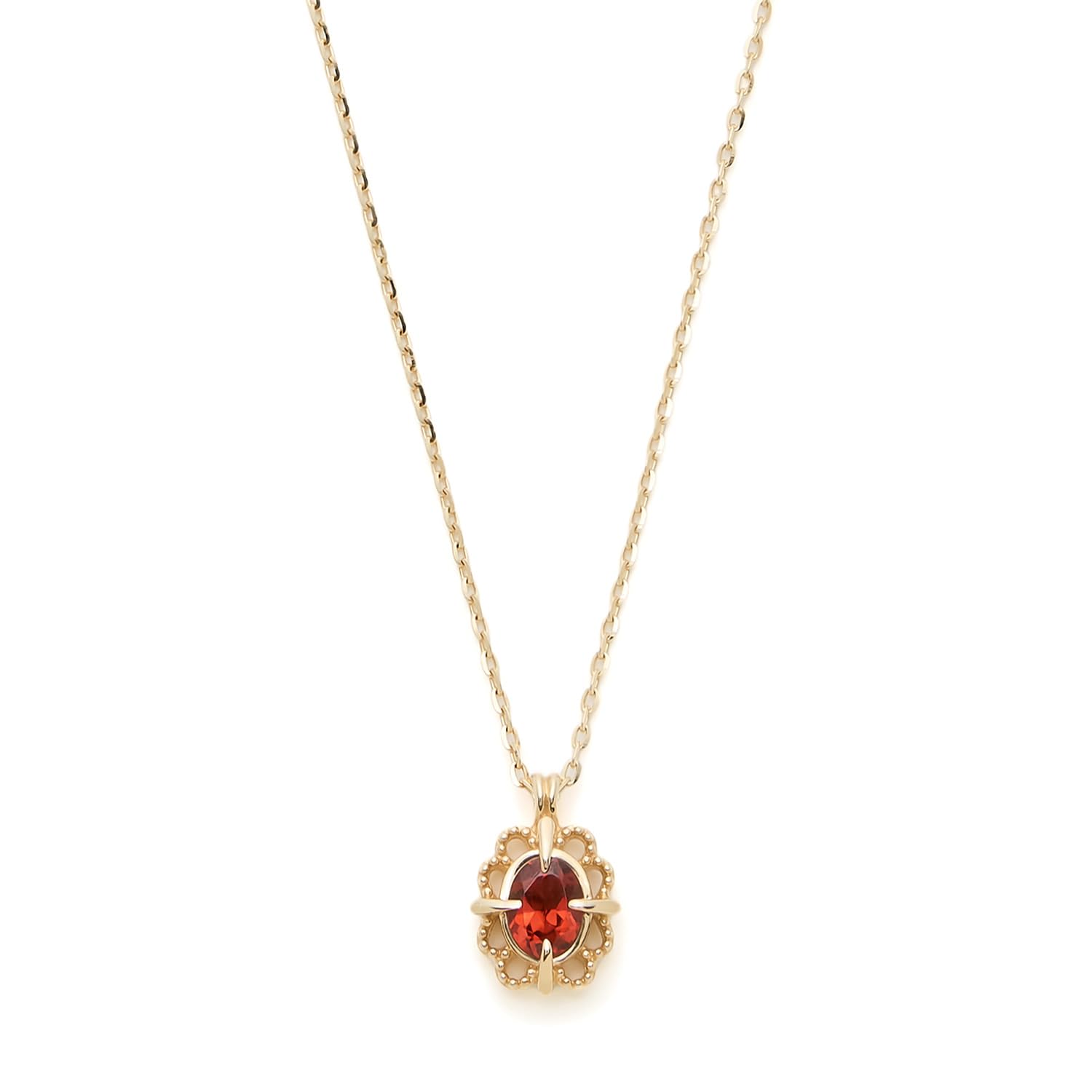 

K10 Garnet [Noges] Necklace 3024311602813999 червоний