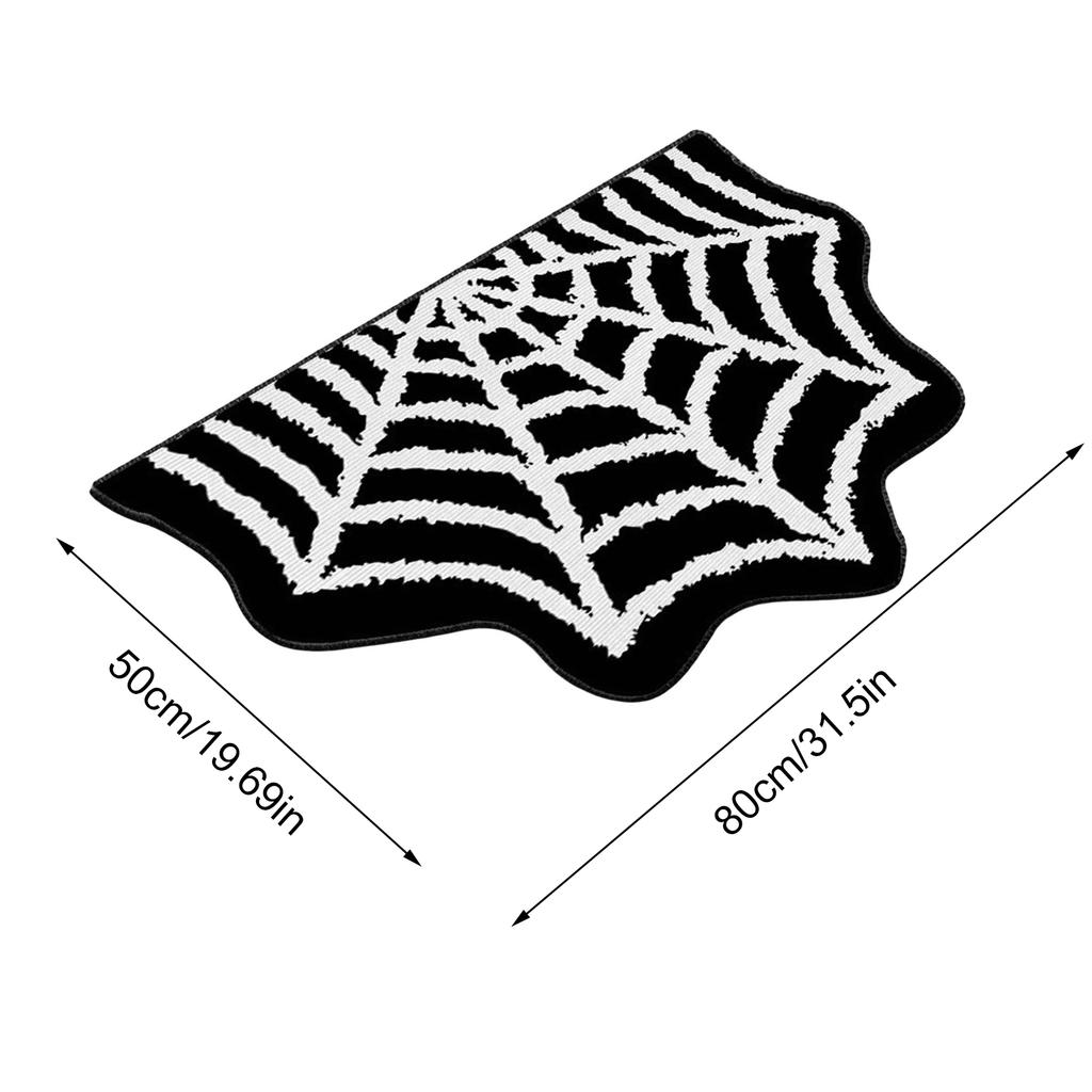 Halloween Ghost Pumpkin Cashmere Door Mat Non-slip Bathroom Mat Absorbent Microfiber Bathroom Rugs Kitchen Home Decoration