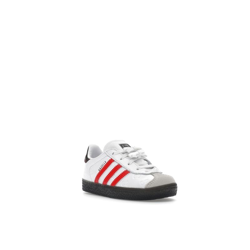 Adidas Hello Kitty x Gazelle Zapínání na suchý zip EL I 50. výročí Dětské tenisky Bílá Oblačná bílá Červená IH9956