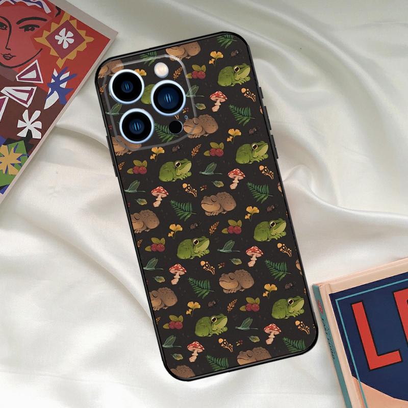 

Cute Cartoon Frog Collage Phone Case For iPhone 17 16 15 13 12 11 14 Pro Max 16 Plus 12 13 Mini 16e 17 Air Funda Cover iPhone 13Pro MAX