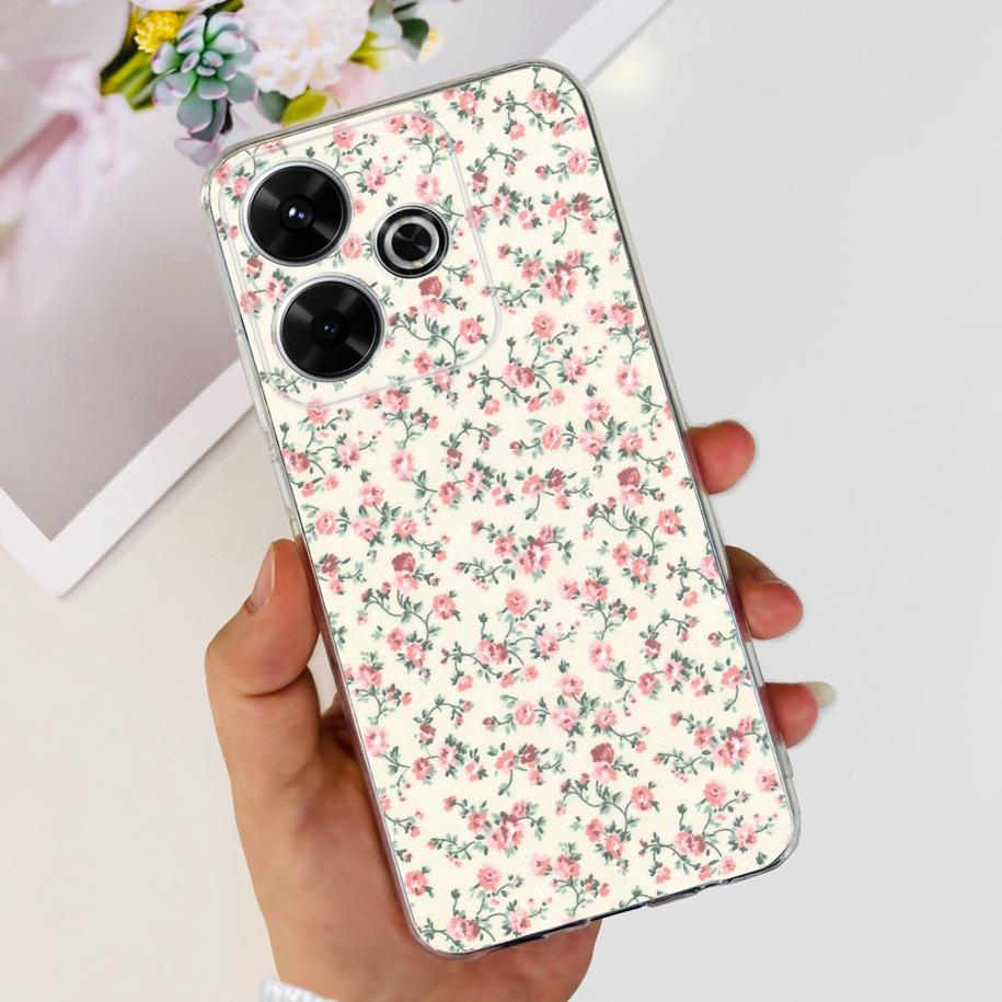 

For Xiaomi Redmi 13 2024 Case Cute Astronaut Marble Clear TPU Soft Silicone Back Cover For Xiaomi Redmi 13 4G Redmi13 Phone Case Redmi 13