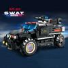 City Police Special Forces Military Model Building Blocks SWAT Team Helicopter Truck Armored Car Ship Weapon Construction Toys