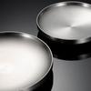 Household Double-layer Heat Insulation 304 Stainless Steel Plate, Disc, Flat-bottomed Dinner Plate, Dish, Flat Plate Barbecue European Style
