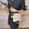 Spring and Summer New Fashion Classic Diamond Chain Bag High-end Shoulder Backpack Portable Messenger Bucket Bag