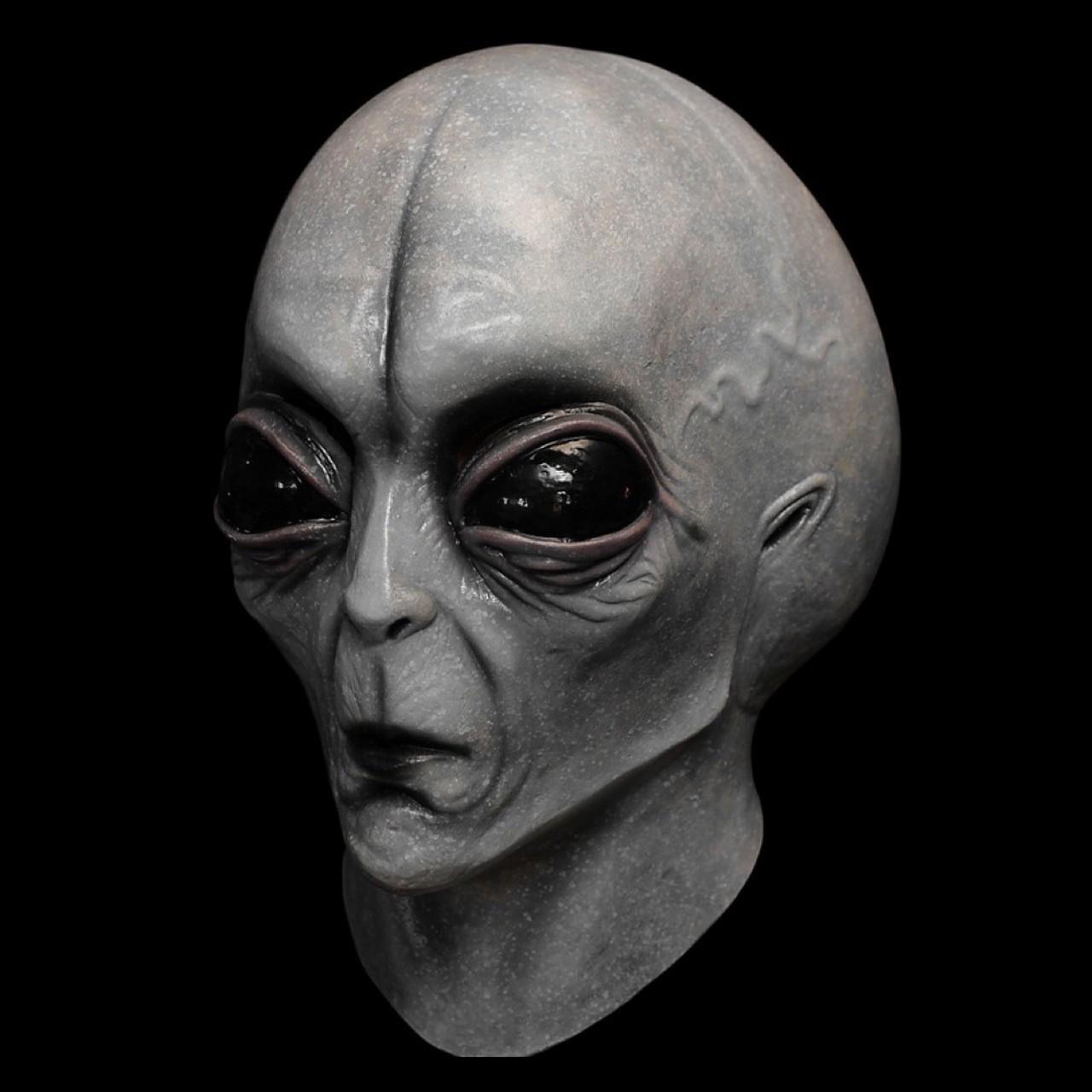Alien Old Man & Young Person Latex Mask