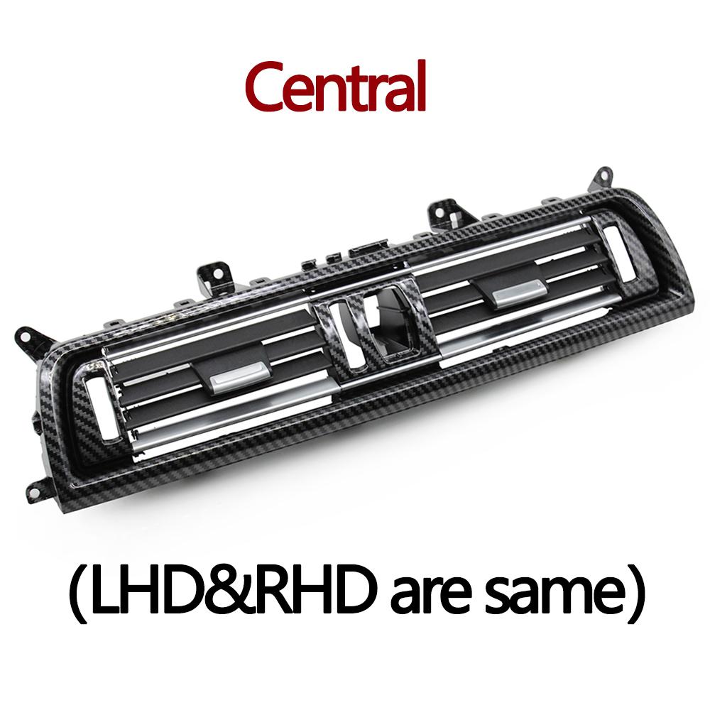 Carbon Fiber LHD RHD Front Rear Chromed AC Vent Grille Cover Panel For BMW 5 Series F10 F11 520 525 528 530 535