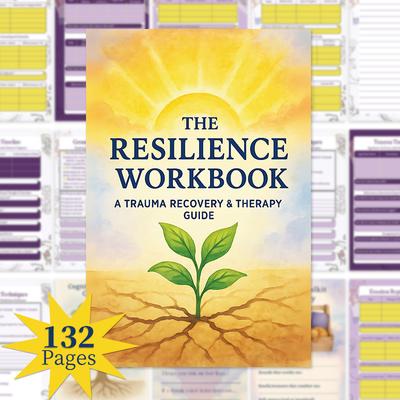 The Resilience Workbook Trauma Recovery Notebook Healing Journal Gift