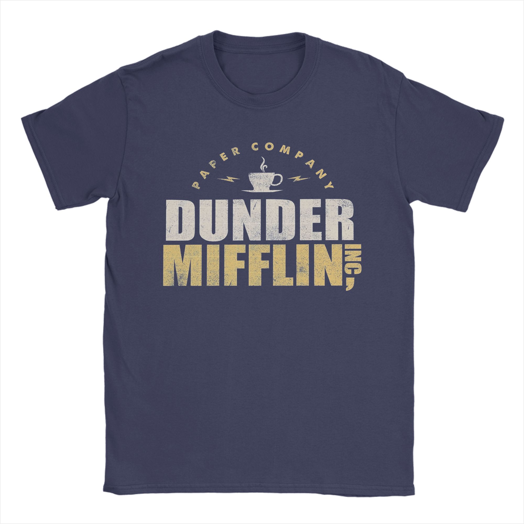 

Men TShirt The office Paper Company Funny 100 Cotton Tee Shirt Short Sleeve T Shirts Crew Neck Tops Adult 4XL