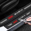 4pc Carbon fiber threshold sticker for cars Pedal protection sticker For Dacia Duster Logan MCV Sandero Stepway Dokker Lodgy Car
