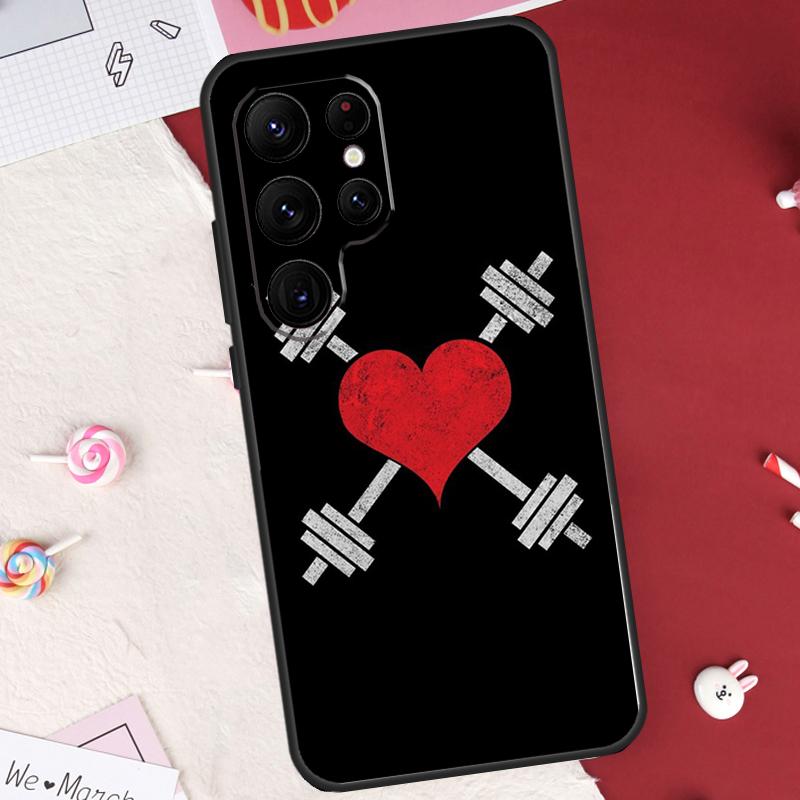 Bodybuilding Gym Fitness Quotes Case For Samsung Galaxy S25 Ultra S20 S21 S22 S23 S24 Ultra S9 S10 Plus S24 FE Cover Shell