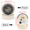 ZMFJH Yellow/Red LED 2"52mm Oil Pressure Gauge with Sensor Retro Vintage 0-10Bar Oil Press Meter Indicator for Car Boat Yacht