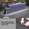 Dining Chair Covers Slipcover with Armrest Curved Back Accent Kitchen Chair Slipcover Modern Arc Shaped Armrest Counter Height Bar Stools Covers Back