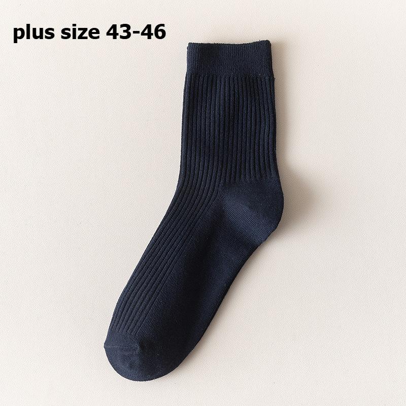Pánské svislé pruhované bavlněné ponožky do půli lýtek Prodyšné ponožky Business Sports Socks