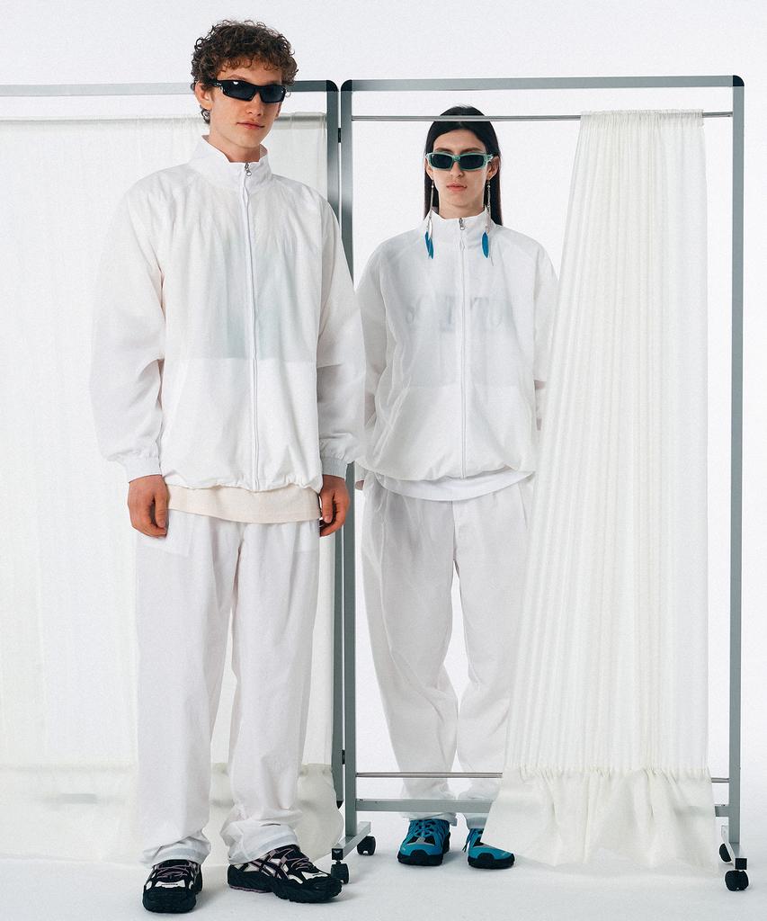 SCULPTOR Classic Wind Pants White