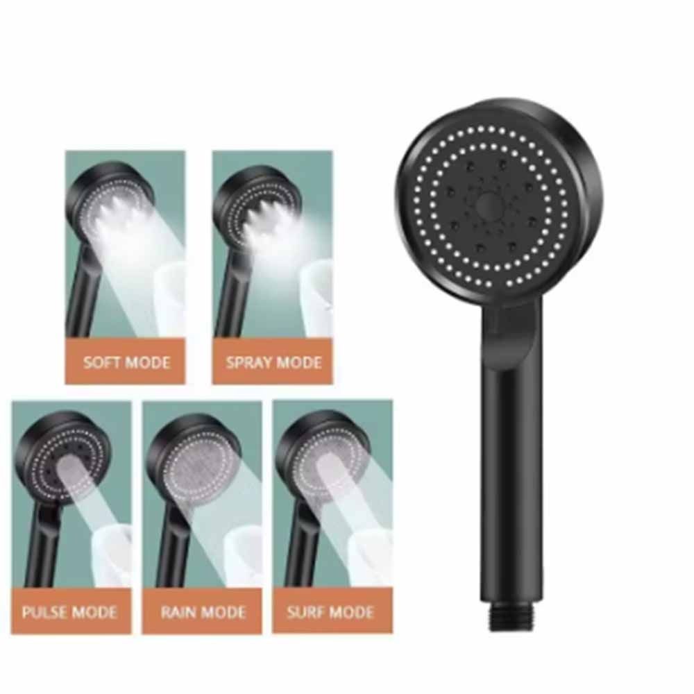 with 1.5M Hose and Bracket Shower Head Set 5 Modes Handheld Shower Hand Showerhead  Home
