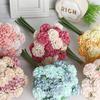 27 Heads Hydrangea Artificial Flowers Multicolor DIY Accessories Fake Flower Silk Petals Photo Props Bridal Bouquet