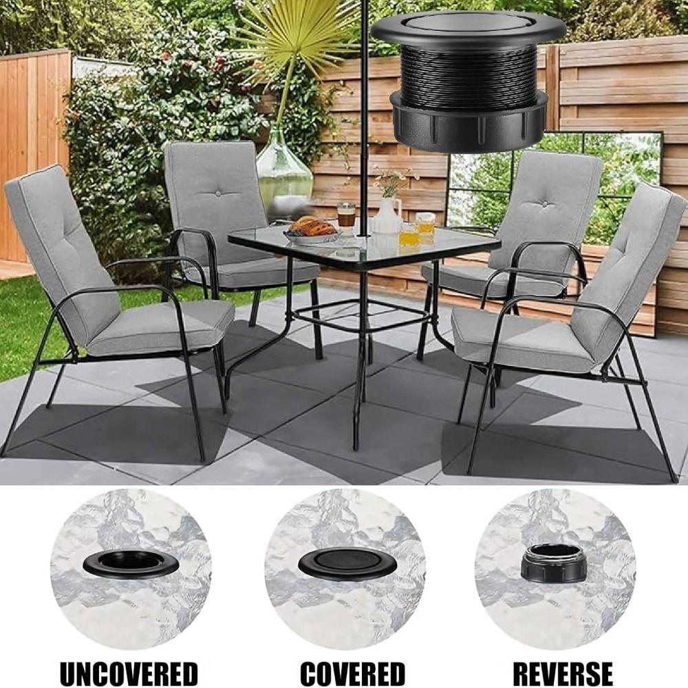 Extra Thick Patio Table Umbrella Hole Ring Plug Cap Weatherproof Durable Patio Table Hole Plug Ring Garden Tool
