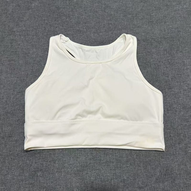

Европа и Америка Внешняя Торговля Оригинальный Заказ Женский Круглый Вырез Без Спины Потоотводящий Быстросохнущий Эластичный Удобный Спортивный Топ для Йоги Красивая Спина Rice White 12 (62.50 kg-67.50 kg