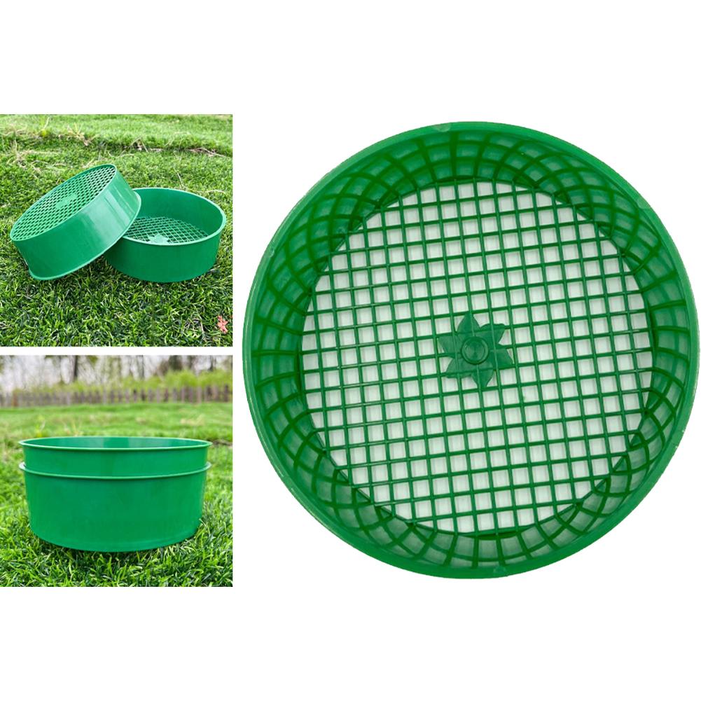 

5Pcs 16cm Soil Sieve Large Plastic Garden Sieve Heavy Duty Mesh Garden Soil Sieve Plastic Garden Sieve Garden Tools CHINA