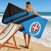 Giant Beach Blanket with Novara Calcio Italian Football Badge, Quick Dry Microfiber, Soft Portable, for Beach Pool Travel