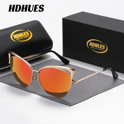 Fashion Unisex Metal Polarized Sunglasses with Colorful Polarization, UV400