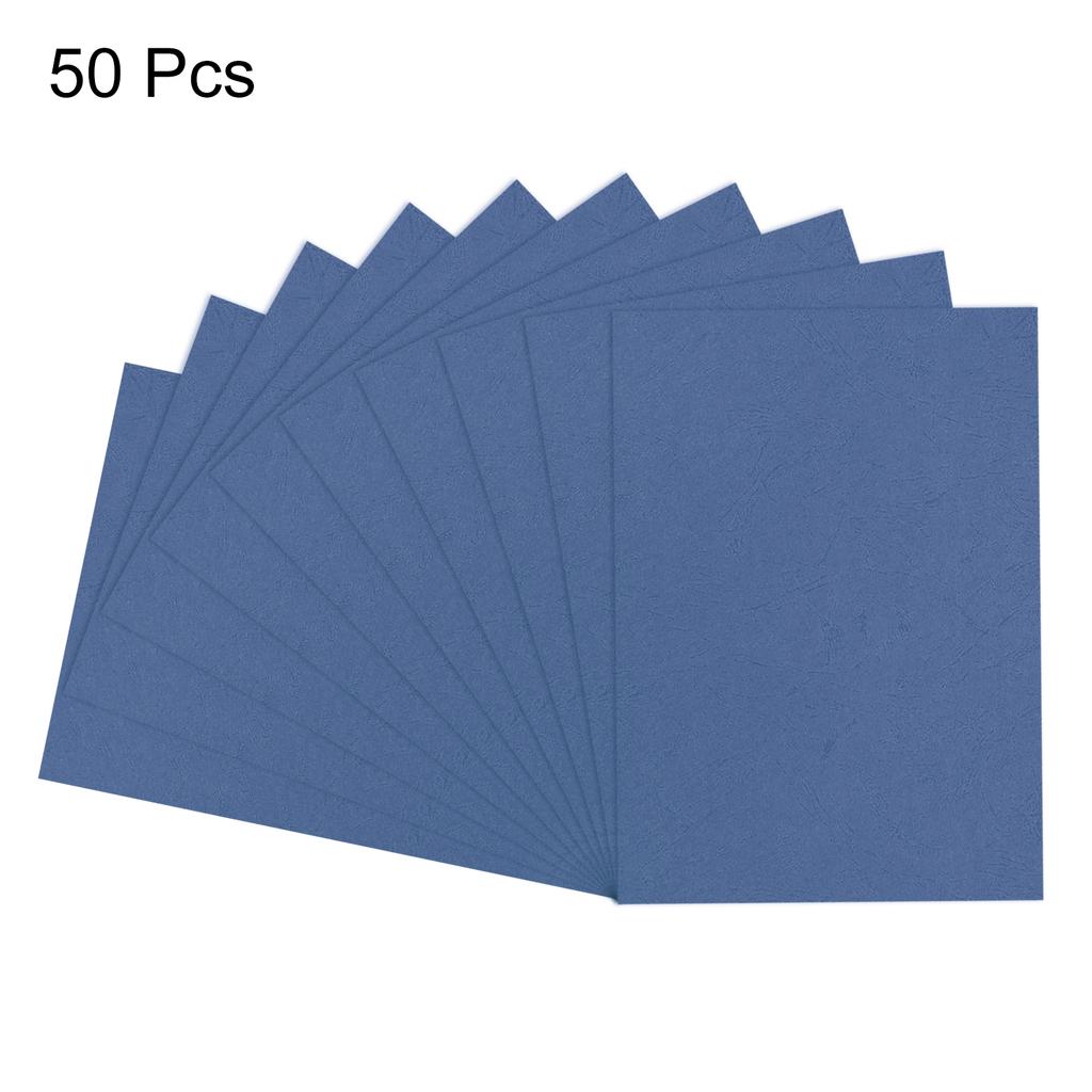 50/100pcs A4 Presentation Binding Covers Letter Size Leather Textured Grain Paper Un-Punched for Business Reports 8-1/2 x 11.5"